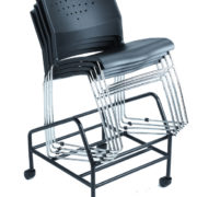 Load image into Gallery viewer, Sturdy Black &amp; Chrome Guest or Conference Chairs (Set of 4)
