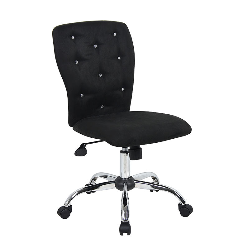Stunning Black Microfiber Office Chair