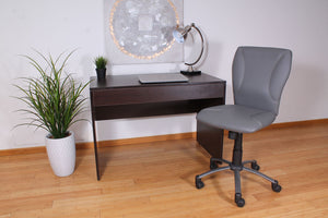 Versatile Grey Faux Leather Office Chair