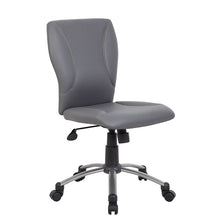 Load image into Gallery viewer, Versatile Grey Faux Leather Office Chair
