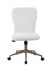 Load image into Gallery viewer, Stunning White Fur &amp; Gold Office Chair
