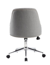 Load image into Gallery viewer, Stylish Grey Linen Guest or Office Chair
