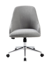 Load image into Gallery viewer, Stylish Grey Linen Guest or Office Chair
