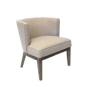 Stylish Extra Large Beige Linen Office Guest Seat