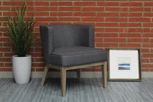 Load image into Gallery viewer, Stylish Extra Large Slate Grey Linen Office Guest Seat
