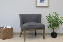 Load image into Gallery viewer, Stylish Extra Large Slate Grey Linen Office Guest Seat
