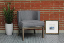Load image into Gallery viewer, Stylish Extra Large Medium Grey Linen Office Guest Seat
