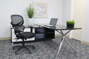 Rolling Black Mesh Office Chair from Boss