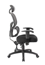 Load image into Gallery viewer, Rolling Black Mesh Office Chair w/ Headrest from Boss
