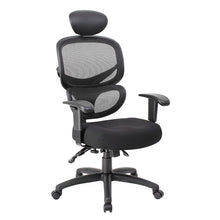 Load image into Gallery viewer, Rolling Black Mesh Office Chair w/ Headrest from Boss
