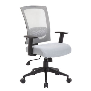 Cushioned Mesh Grey Office Chair Built for Comfort