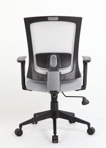 Cushioned Mesh Grey Office Chair Built for Comfort