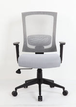 Load image into Gallery viewer, Cushioned Mesh Grey Office Chair Built for Comfort
