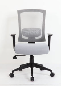 Cushioned Mesh Grey Office Chair Built for Comfort