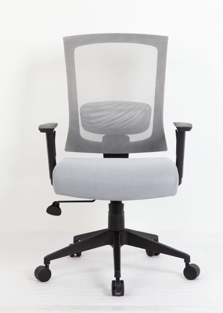 Cushioned Mesh Grey Office Chair Built for Comfort
