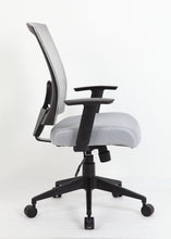Load image into Gallery viewer, Cushioned Mesh Grey Office Chair Built for Comfort
