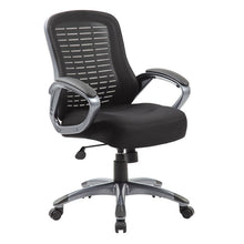 Load image into Gallery viewer, Black Mesh Medium-Back Office Chair w/ Ratchet Back
