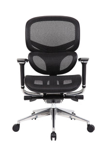 Erognomic Black Mesh & Chrome Office Chair
