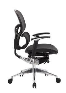 Erognomic Black Mesh & Chrome Office Chair