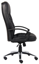 Load image into Gallery viewer, Durable Office Chair w/ Black Faux Leather &amp; Chrome Base
