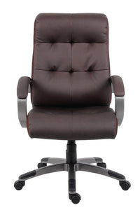Striking Brown Leather Office Chair for the Everyday Employee
