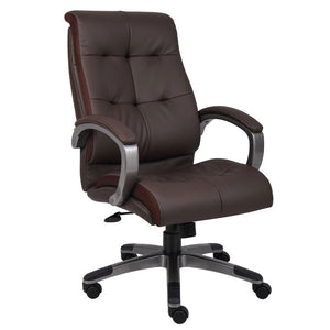 Striking Brown Leather Office Chair for the Everyday Employee