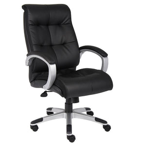 Striking Black Leather Office Chair for the Everyday Employee