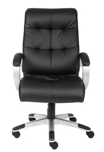 Striking Black Leather Office Chair for the Everyday Employee