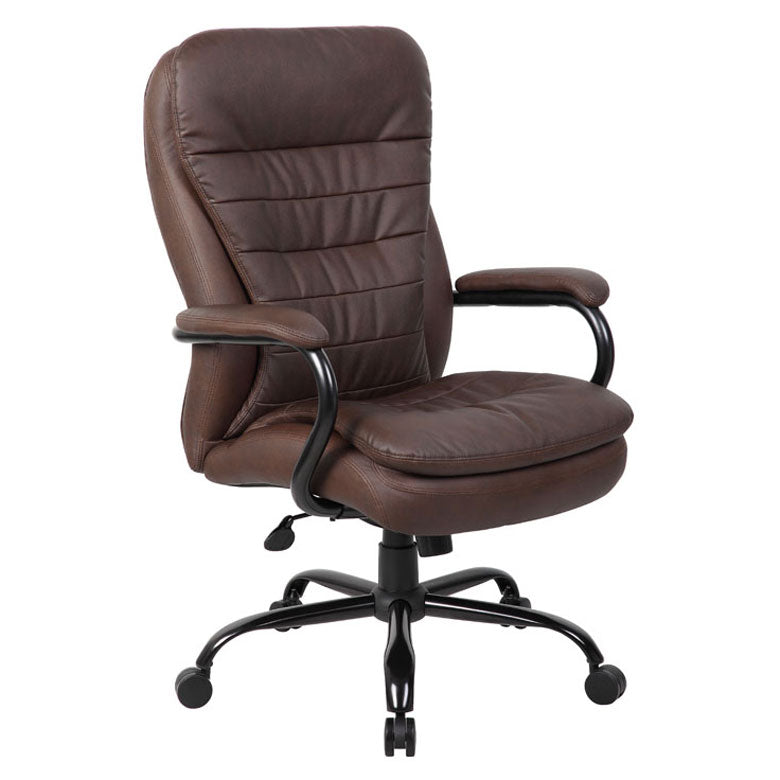 Big & Tall Brown Padded Office Chair
