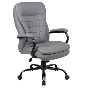 Big & Tall Grey Padded Office Chair