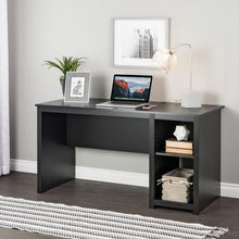 Load image into Gallery viewer, Classic Black 56&quot; Desk with Shelving
