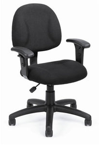 Middle Back Task Chair in Black, Burgundy, Gray, or Blue