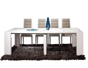 Modern Conference Table / Console Table in White Lacquer
