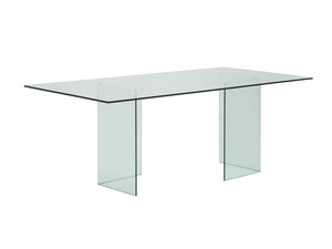 Gorgeous 83" Glass Executive Desk or Conference Table