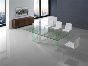 Gorgeous 83" Glass Executive Desk or Conference Table