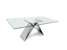 Load image into Gallery viewer, 86&quot; Executive Office Desk or Conference Table in Glass &amp; Steel
