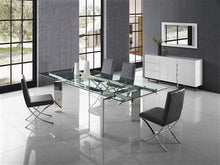 Load image into Gallery viewer, Guest or Conference Chair in Dark Gray Eco-Leather &amp; Chrome (Set of 2)
