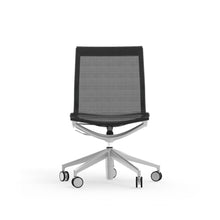 Load image into Gallery viewer, Armless Office Chair in Black Mesh and Aluminum
