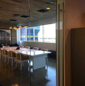 Modern White Lacquer Conference Table (Expands from 53" W to 167" W)