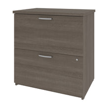 Load image into Gallery viewer, Delicate 28&quot; Bark Gray Locking File Cabinet
