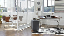 Load image into Gallery viewer, Stylish 40&quot; Round High-Gloss White Meeting Table
