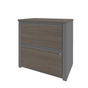 Bark Gray & Slate 31" File Cabinet