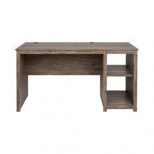 Load image into Gallery viewer, Drifted Gray Modern 56&quot; Desk with Open Storage
