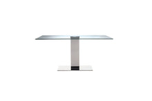 Load image into Gallery viewer, Modern Single Pedestal Glass Top Meeting Table
