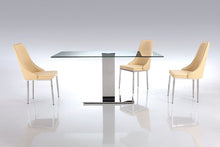 Load image into Gallery viewer, Modern Single Pedestal Glass Top Meeting Table
