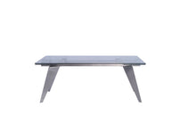 Load image into Gallery viewer, Striking 79&quot;-100&quot; Extendable Glass Conference Table
