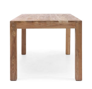 Verona Solid Wood Desk with Natural Distressed Finish