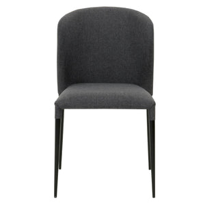 Simple Lightweight Charcoal Guest or Conference Chairs (Set of 4)