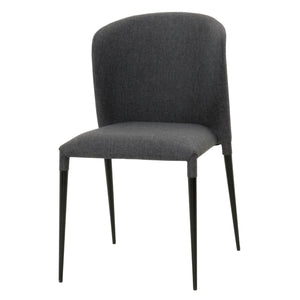Simple Lightweight Charcoal Guest or Conference Chairs (Set of 4)