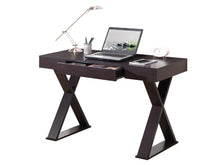 Load image into Gallery viewer, 47&quot; Espresso Executive Desk with Wide X-Framing
